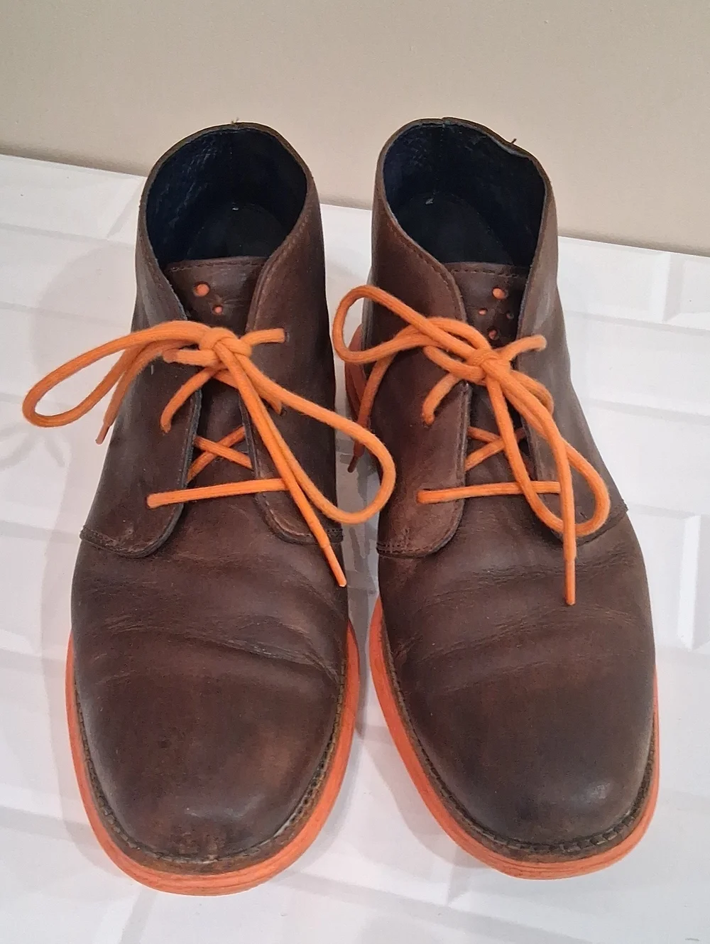Cole Haan LunarGrand Brown Leather Chukka Boots Size 9.5